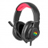 Marvo HG8958, headset with microphone, volume control, black, gaming, 3.5 mm jack + splitter + USB