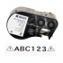 Brady M4C-500-595-CL-WT / 170822, 12.70 mm x 6.10 m, Vinyl, white text / transparent tape