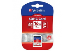 Verbatim 43962 Secure Digital Card Premium U1, memory card, SDHC, 16GB, UHS-I U1 (Class 10), 