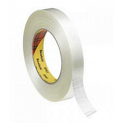 3M 8981 Longitudinally Reinforced Packaging Tape 25 mm x 50 m
