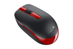 Genius Mouse NX-7007 31030026404, 1200DPI, 2.4 [GHz], optical, 3tl., wireless USB, black-red, AA
