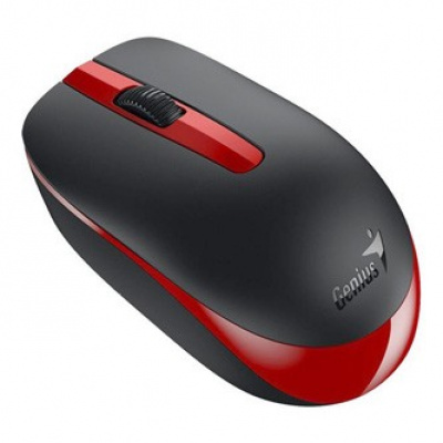 Genius Mouse NX-7007 31030026404, 1200DPI, 2.4 [GHz], optical, 3tl., wireless USB, black-red, AA