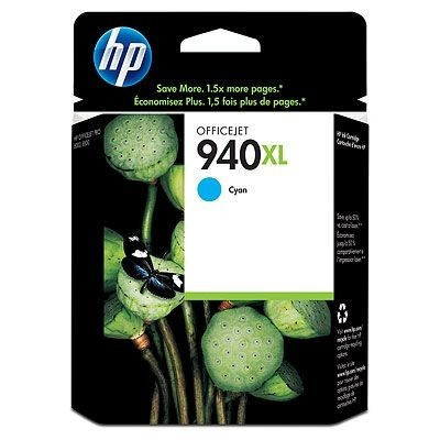 HP C4907AE č.940XL cyan original ink cartridge, expired