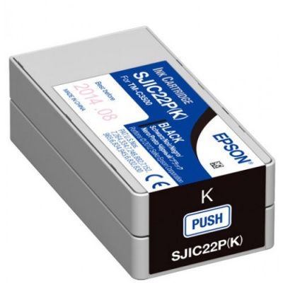 Epson GJIC5(K) C13S020563 pro ColorWorpc, black original ink cartridge