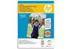 HP Advanced Glossy Photo Paper Q8696A, 250 g/m2, 5x7", 13x18cm, 25pcs, glossy, white, photo paper