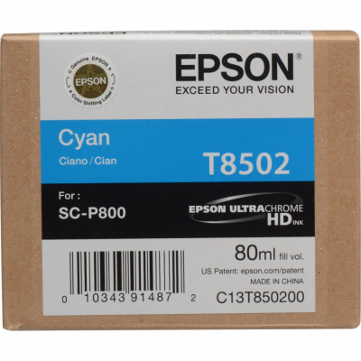 Epson T8502 C13T850200 cyan original ink cartridge
