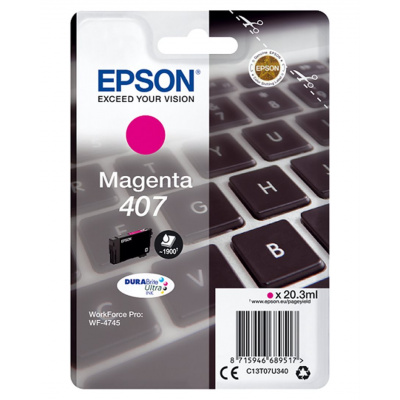 Epson 407 C13T07U340 magenta original ink cartridge