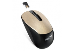 Genius Mouse NX-7015 31030019402, 1600DPI, 2.4 [GHz], optical, 3tl., wireless USB, gold, AA