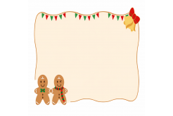 Niimbot 1EA03021802, 50x30mm, 230pcs, gingerbread men, colorful self-adhesive labels