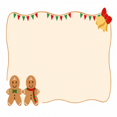 Niimbot 1EA03021802, 50x30mm, 230pcs, gingerbread men, colorful self-adhesive labels
