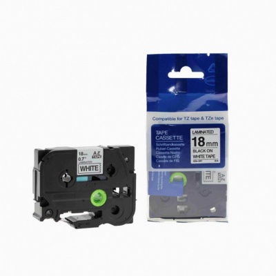 Compatible tape Brother TZ-FX541 / TZe-FX541,18mm x 8m, flexi, black text / blue tape