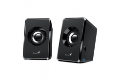 Genius speakers SP-U125, 2.0, 3W, black, volume control, 3.5 mm jack (USB), 150Hz-20kHz