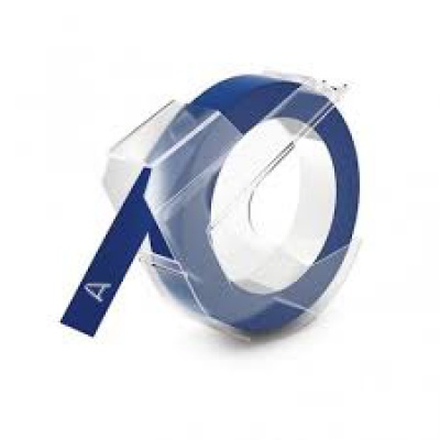 Dymo S0898140, 9mm x 3m, white / blue, compatible tape