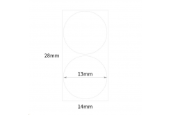 Niimbot labels R A2A08061801, 14x28mm 220pcs WhiteRound B for D11 and D110