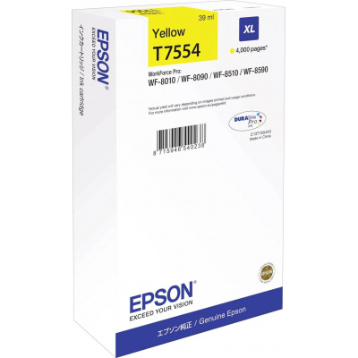 Epson T7554 XL C13T75544N yellow original ink cartridge