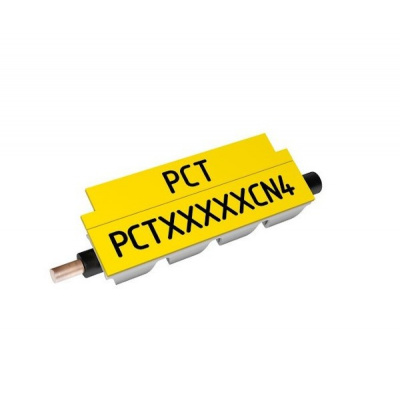 Partex PCT10012CN4, 1,2-1,8mm, 12mm, yellow, 1400pcs, continuous clamping profile