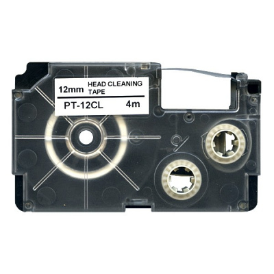 Casio XR-12CL, 12mm x 4m, black / white, clearing