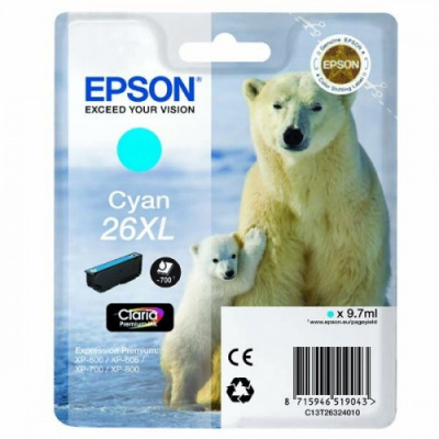 Epson T26324022, T263240, 26XL cyan original toner