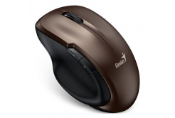 Genius Ergo 8200S Mouse, 1200DPI, 2.4 [GHz], optical, 5 buttons, wireless, chocolate, 1 pc AA, BlueEye sensor