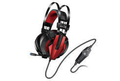 Genius HS-G710V, gaming headset with microphone, volume control, black/red, USB
