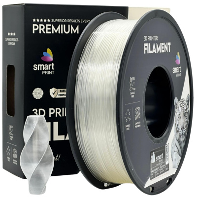 Smart Print FG-S96-E1, 3D filament, PLA Silk, 1,75mm, 1000g, Transparent