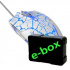 E-blue Cobra Mouse, 2500 DPI, optical, 6 buttons, wired USB, white-blue, gaming, e-box