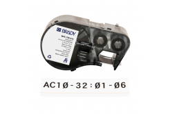Brady M4C-750-414 / 170729, 19.05 mm x 3.66 m, Polyester, black text / white tape
