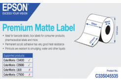 Epson C33S045535 label roll, normal paper, 76x127mm