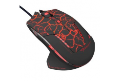 E-blue Mazer Pro Mouse, 2500 DPI, optical, 6 buttons, wired USB, black-red, gaming