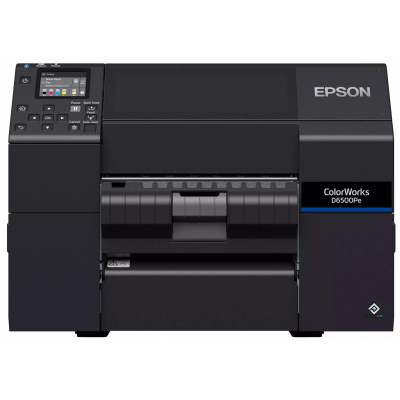 Epson ColorWorks D6500 (Pe) C31CL91202, color label printer, peeler, disp., USB, Ethernet, black