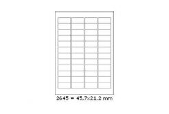 Self-adhesive labels 45,7 x 21,2 mm, 48 labels, A4, 100 sheets