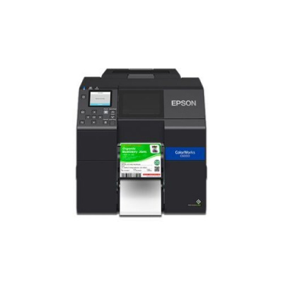 Epson ColorWorks C6000Ae C31CH76102, color label printer, cutter, disp., USB, Ethernet, black
