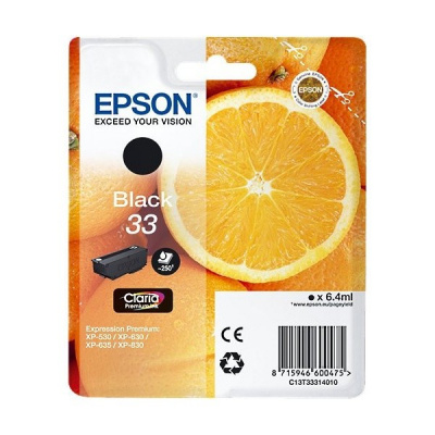Epson T33314012, T33 black original ink cartridge