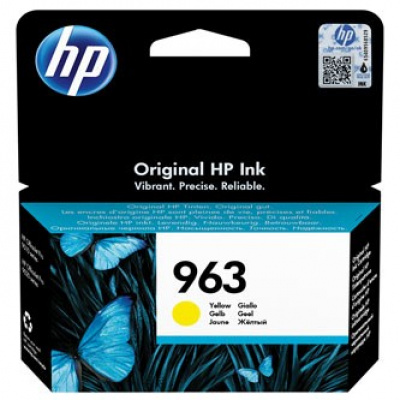 HP original ink cartridge 3JA25AE#301, HP 963, yellow, blistr, 700 pages, 10.77ml, HP Officejet Pro 9010, 9012, 9014, 9015, 9016, 9019/P