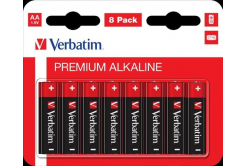 VERBATIM Alkaline AA batteries, 8 PACK, LR6