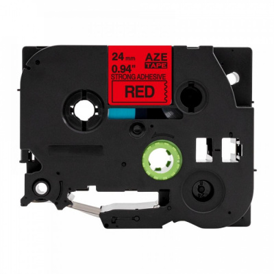 Compatible tape Brother TZ-S451 / TZe-S451, 24mm x 8m, extr.adh. black text / red tape