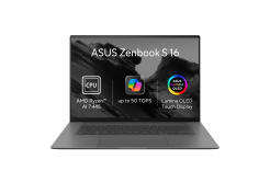 ASUS Zenbook S16 OLED/UM5606GA-OLED594WZ/AI7-445/16"/2880x1800/T/16GB/1TB/AMD int/W11H/Gray/2R