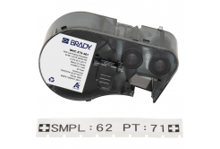 Brady M4C-375-461 / 170875, 9.53 mm x 7.62 m, Polyester, black text / white tape