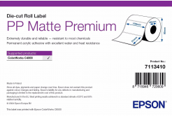 Epson 7113416 PP Matte Label Premium, for ColorWorks, 203 x 152 mm, 1000 white self-adhesive labels