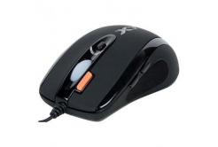 A4Tech Mouse X-710BK, 2000DPI, optical, 7 buttons, wired USB, black, gaming