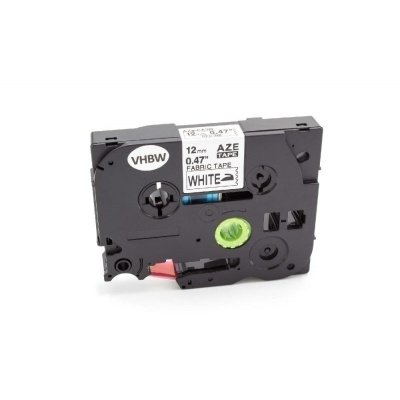 Brother TZe-FA3R, 12mm x 3m, red text / white tape, ironing, compatible tape