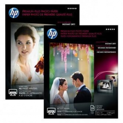 HP CR672A Premium Plus Glossy Photo Paper, photo paper, glossy, inkjet, white, A4, 300 g/m2, 20pcs