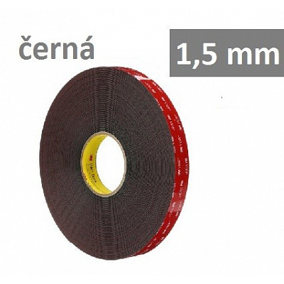 3M VHB™ 4655, tl. 1,5 mm; tmavošedá oboustranně silně lepicí akrylová páska 12 mm x 33 m