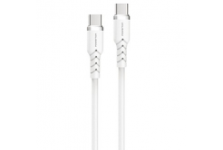 Powerton ENERGY WHITE EDITION USB-C Cable, 100W, 1m, silicone, white