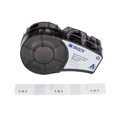 Brady M21-11-427 / 152083, 12.70 mm, Vinyl, black text / white tape