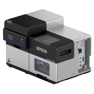 Epson ColorWorks C8000e (mk) C31CL02102MK, color label printer, cutter, disp., USB, Ethernet, kit (USB), black, grey