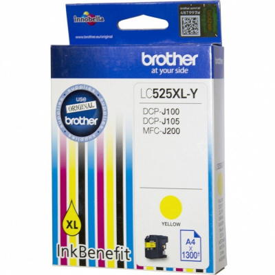 Brother LC-525XLY yellow original ink cartridge