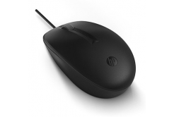 Wired USB mouse, HP 125 Mouse 265A9AA, black, optical, 1200 DPI