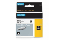 Dymo Rhino 1805443, 24mm x 1,5m, black text/white tape, original tape