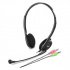 Genius HS-200C, headphones with microphone, black, 2x 3.5 mm jack